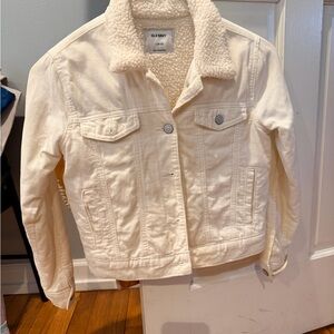 Old Navy Off-White Sherpa Jacket